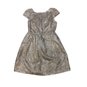 Alice + Olivia Womens Nelly Metallic Jacquard Dress Size 6